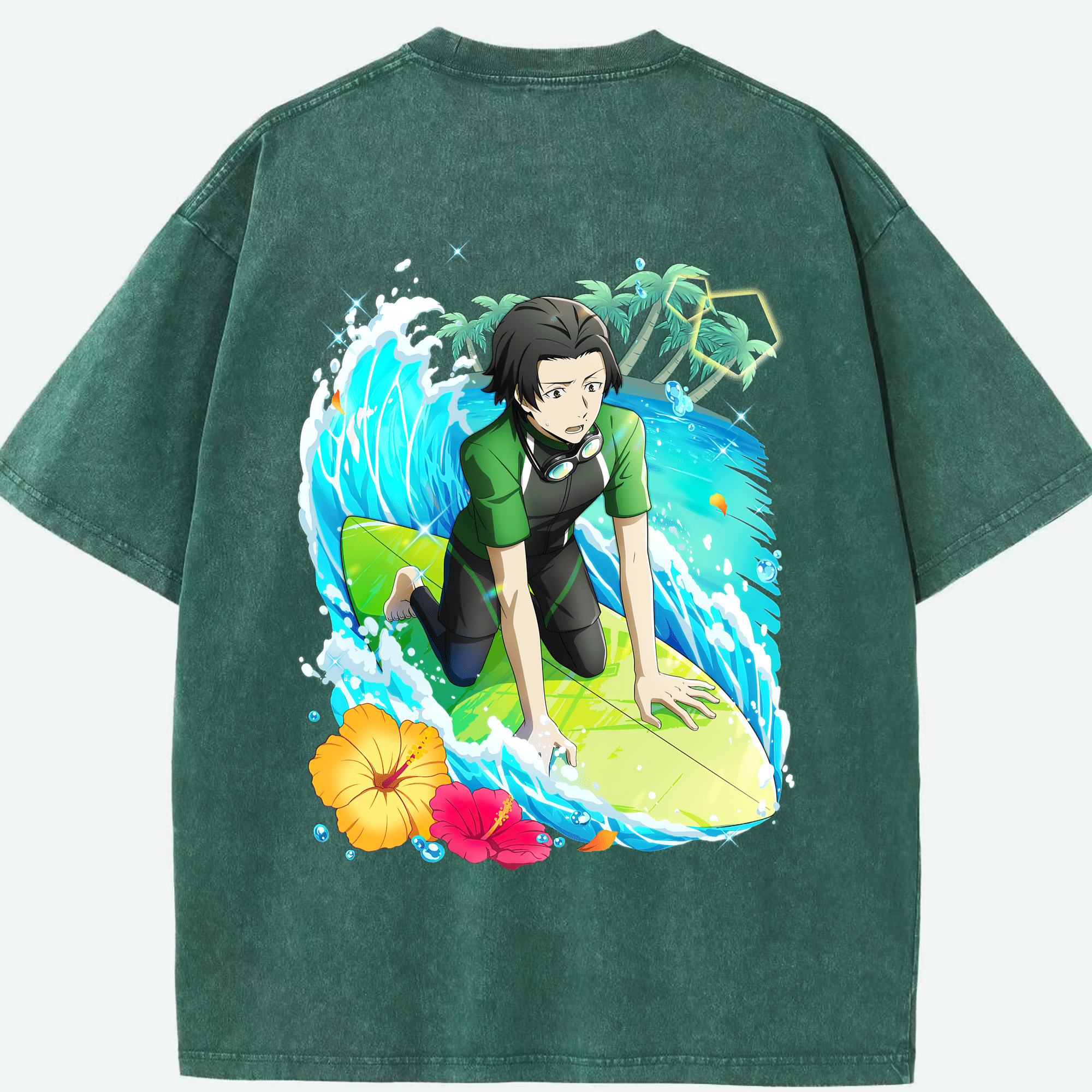 （画像用） 文豪ストレイドッグス Bungo Stray Dogs 綿100% ヴィンテージ風 半袖Tシャツ（背面プリント）